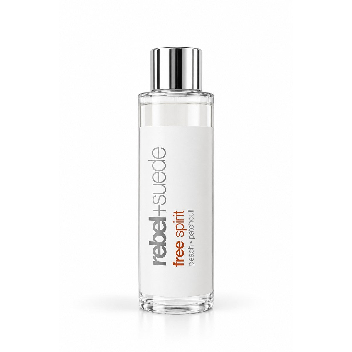 rebel+suede free spirit diffuser oil refill with peach and patchouli notes