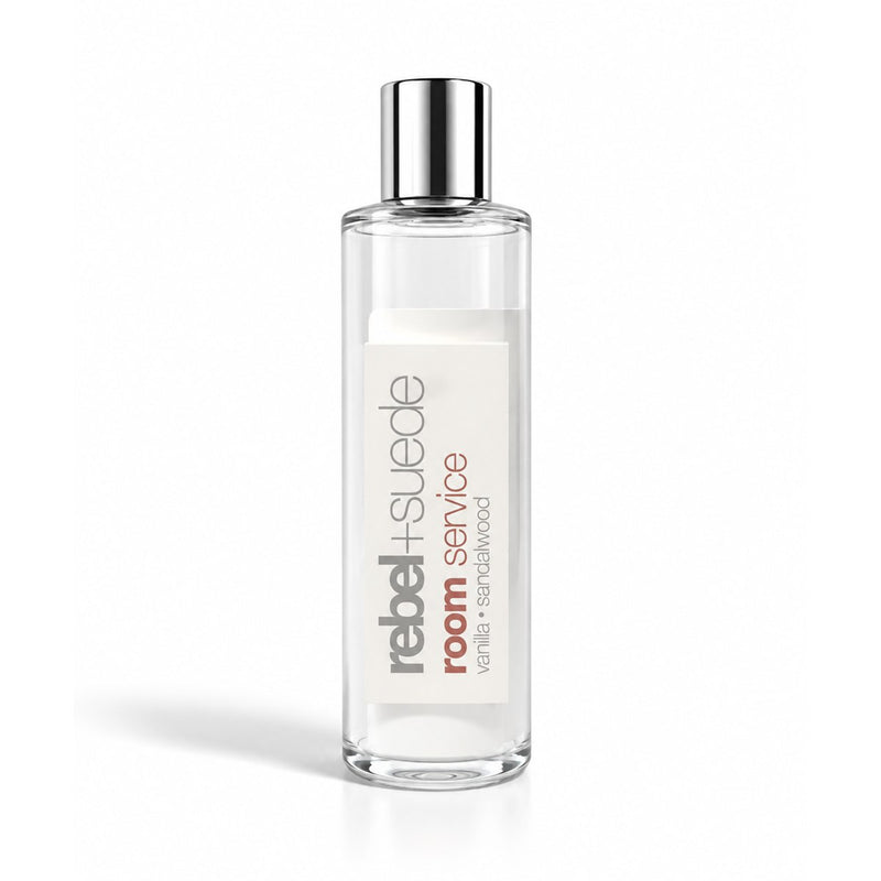 rebel+suede room service diffuser oil refill with vanilla and sandalwood notes