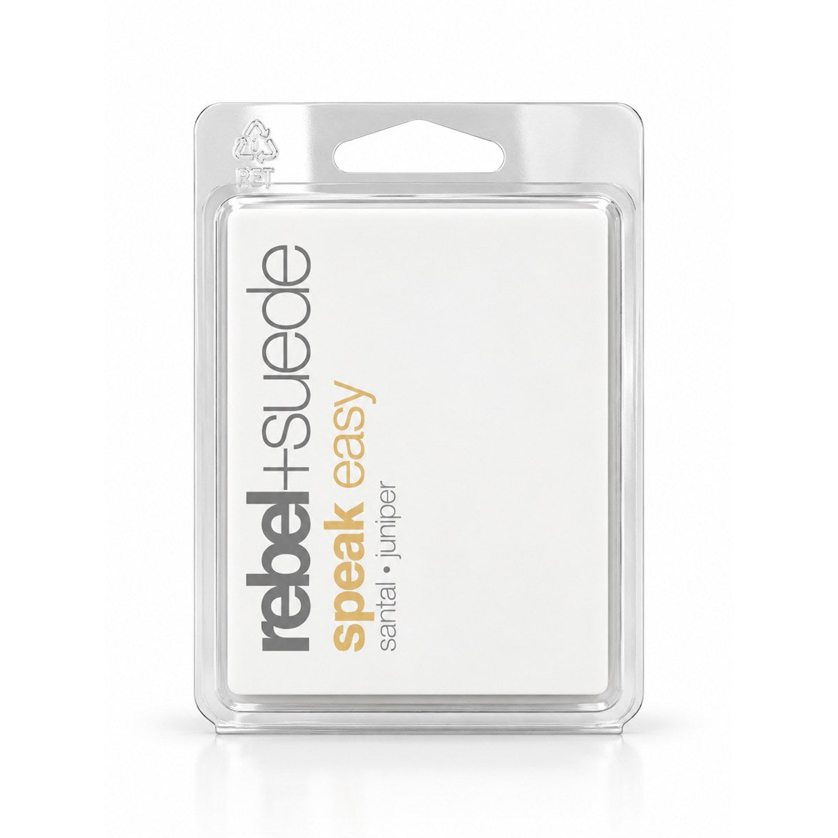 rebel+suede speakeasy wax melt with santal and juniper notes
