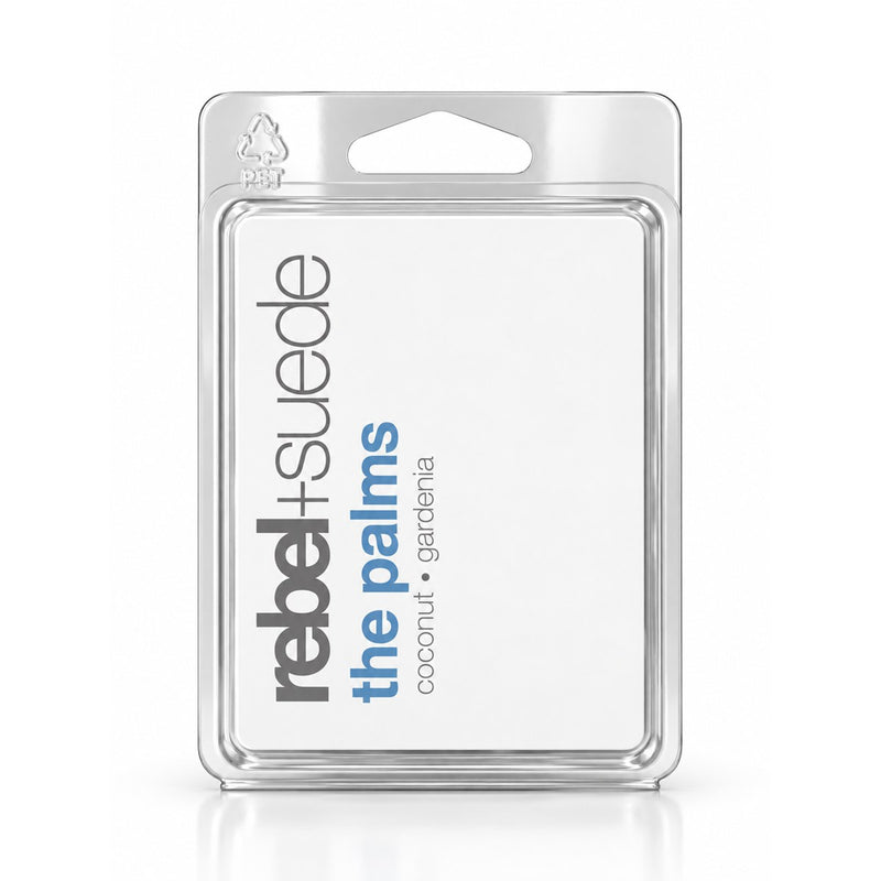 rebel+suede the palms wax melt with coconut and gardenia notes