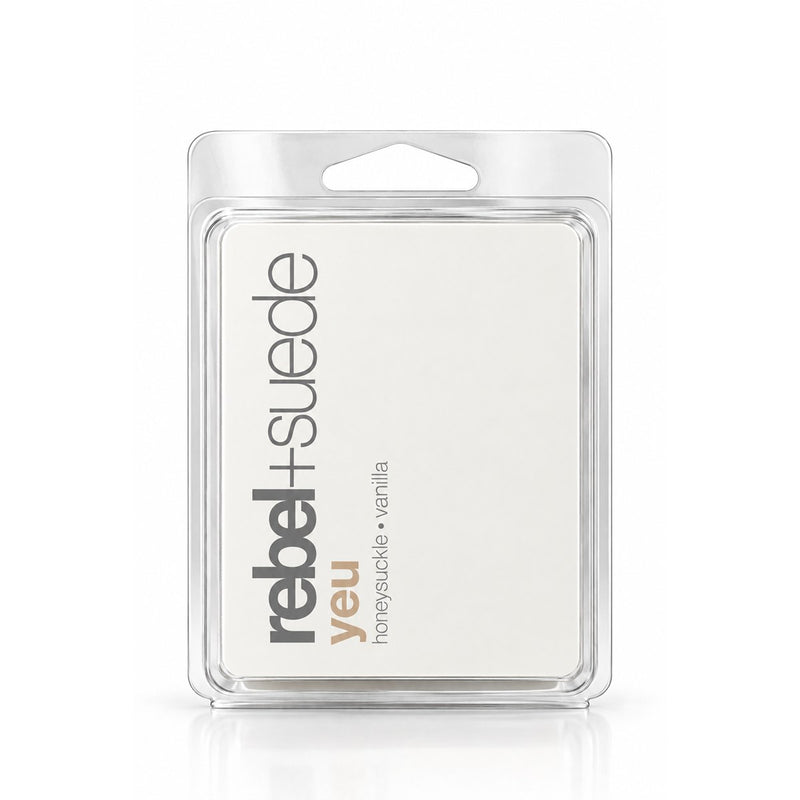 rebel+suede yeu wax melt with honeysuckle and vanilla notes