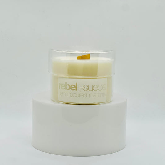 belief - rebel + suede | handcrafted candles | luxury candles