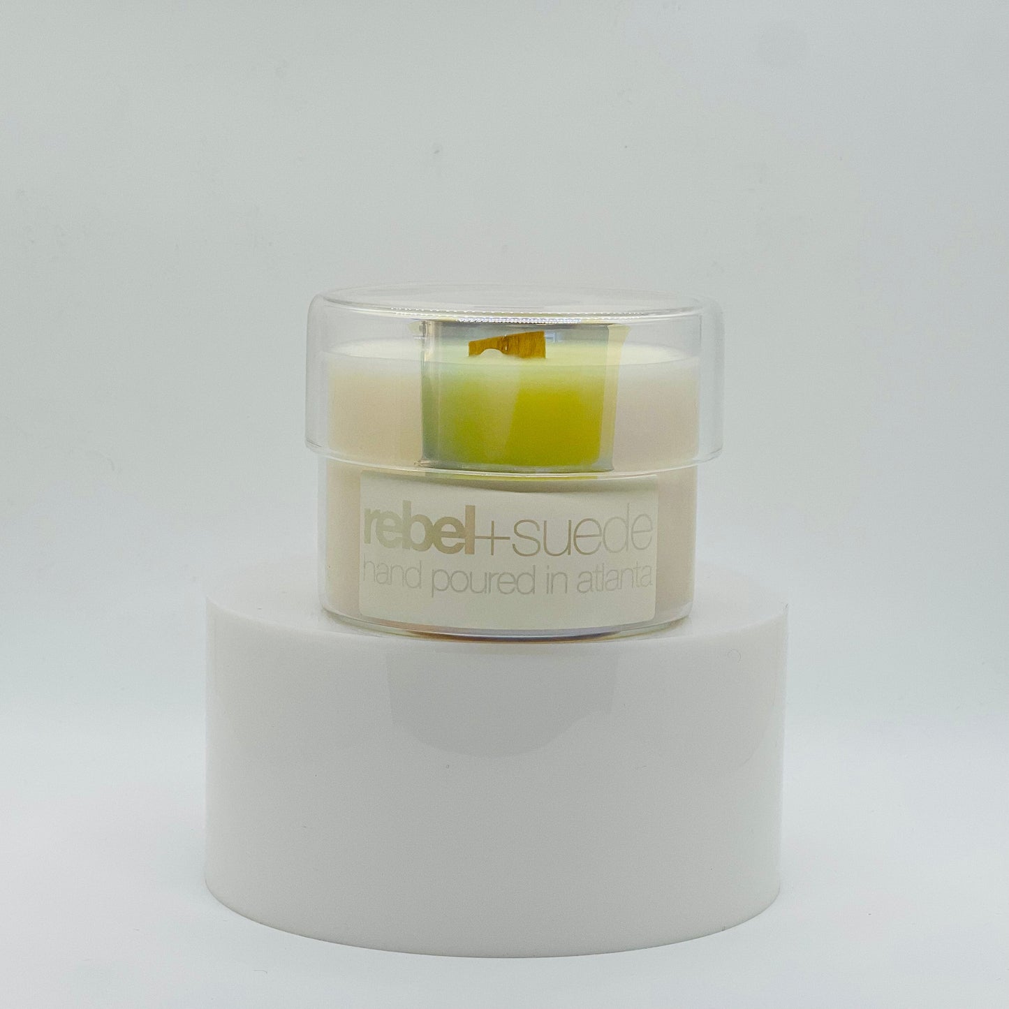 joy - rebel + suede | handcrafted candles | luxury candles